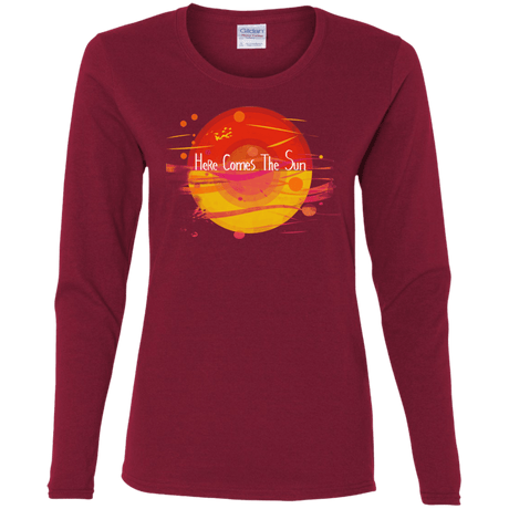 T-Shirts Cardinal / S Here Comes The Sun (1) Women's Long Sleeve T-Shirt