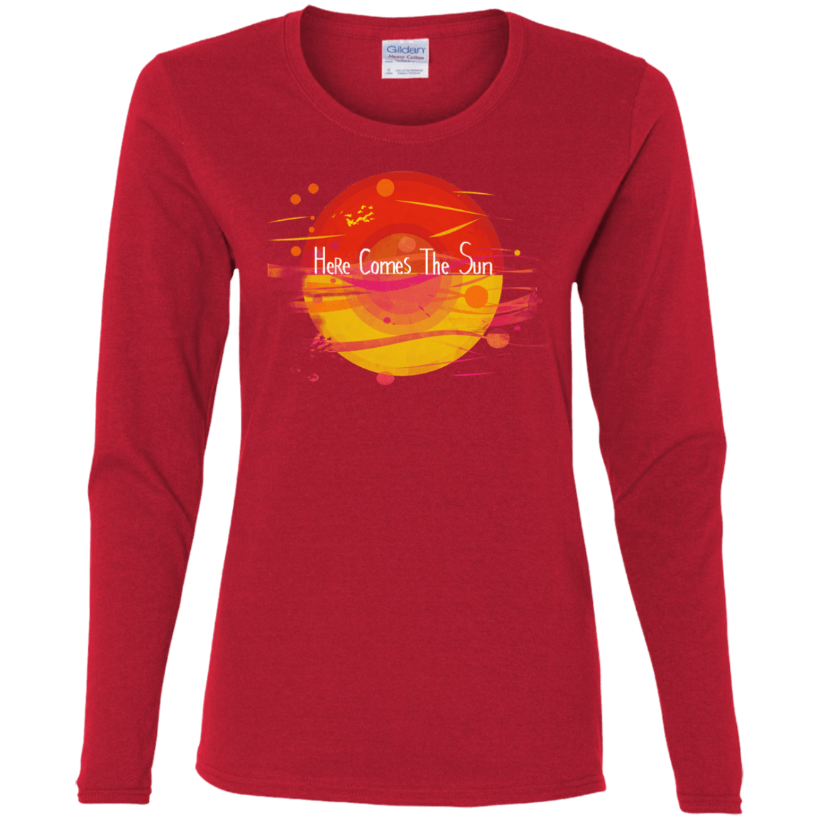 T-Shirts Red / S Here Comes The Sun (1) Women's Long Sleeve T-Shirt