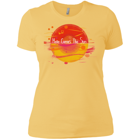 T-Shirts Banana Cream/ / X-Small Here Comes The Sun (1) Women's Premium T-Shirt