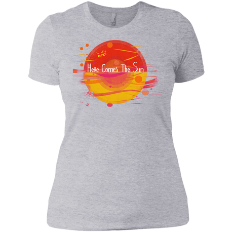 T-Shirts Heather Grey / X-Small Here Comes The Sun (1) Women's Premium T-Shirt