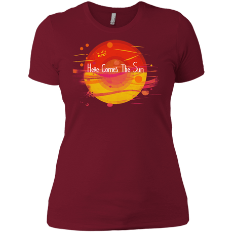 T-Shirts Scarlet / X-Small Here Comes The Sun (1) Women's Premium T-Shirt