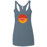 T-Shirts Indigo / X-Small Here Comes The Sun (1) Women's Triblend Racerback Tank