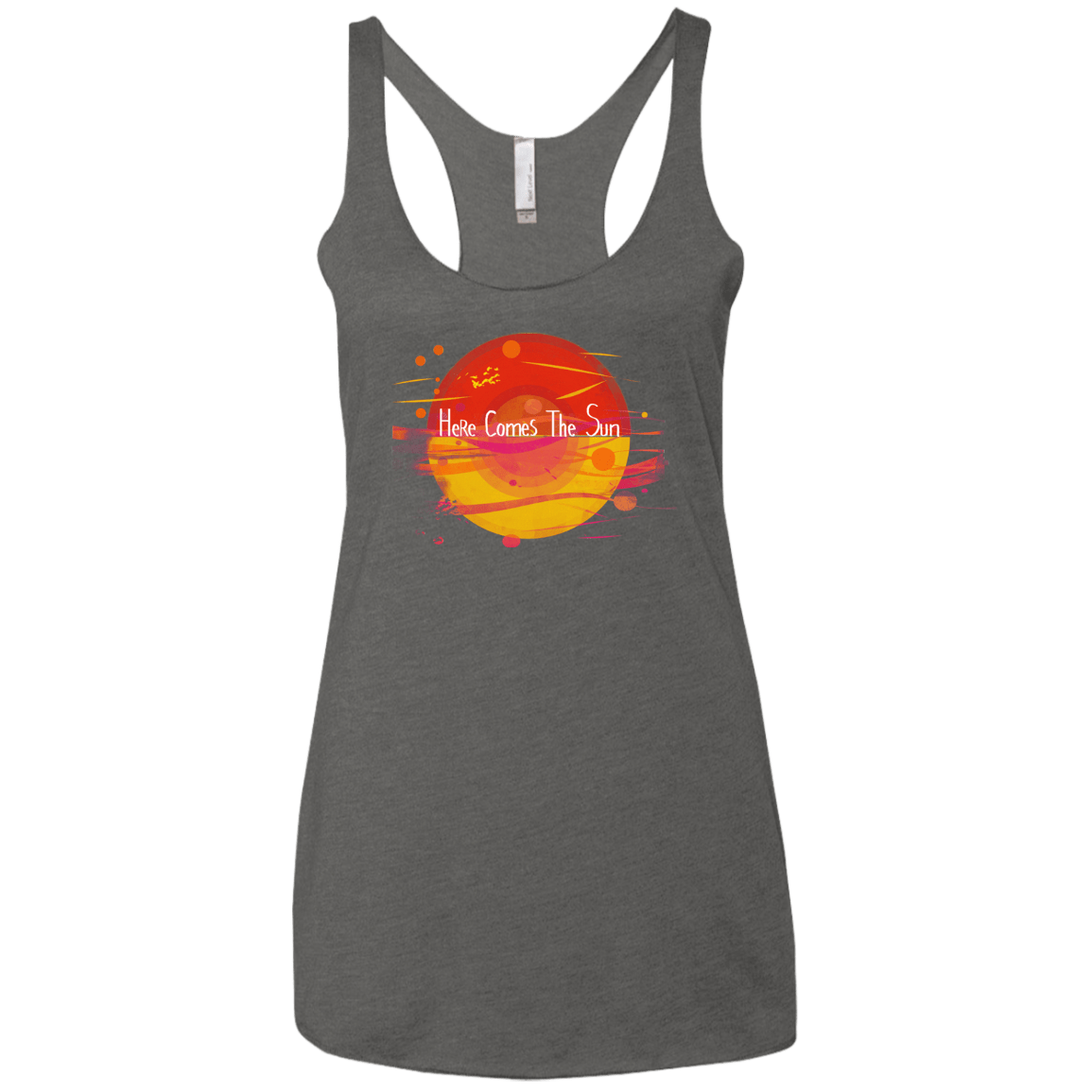 T-Shirts Premium Heather / X-Small Here Comes The Sun (1) Women's Triblend Racerback Tank