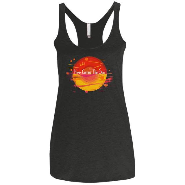 T-Shirts Vintage Black / X-Small Here Comes The Sun (1) Women's Triblend Racerback Tank