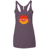 T-Shirts Vintage Purple / X-Small Here Comes The Sun (1) Women's Triblend Racerback Tank