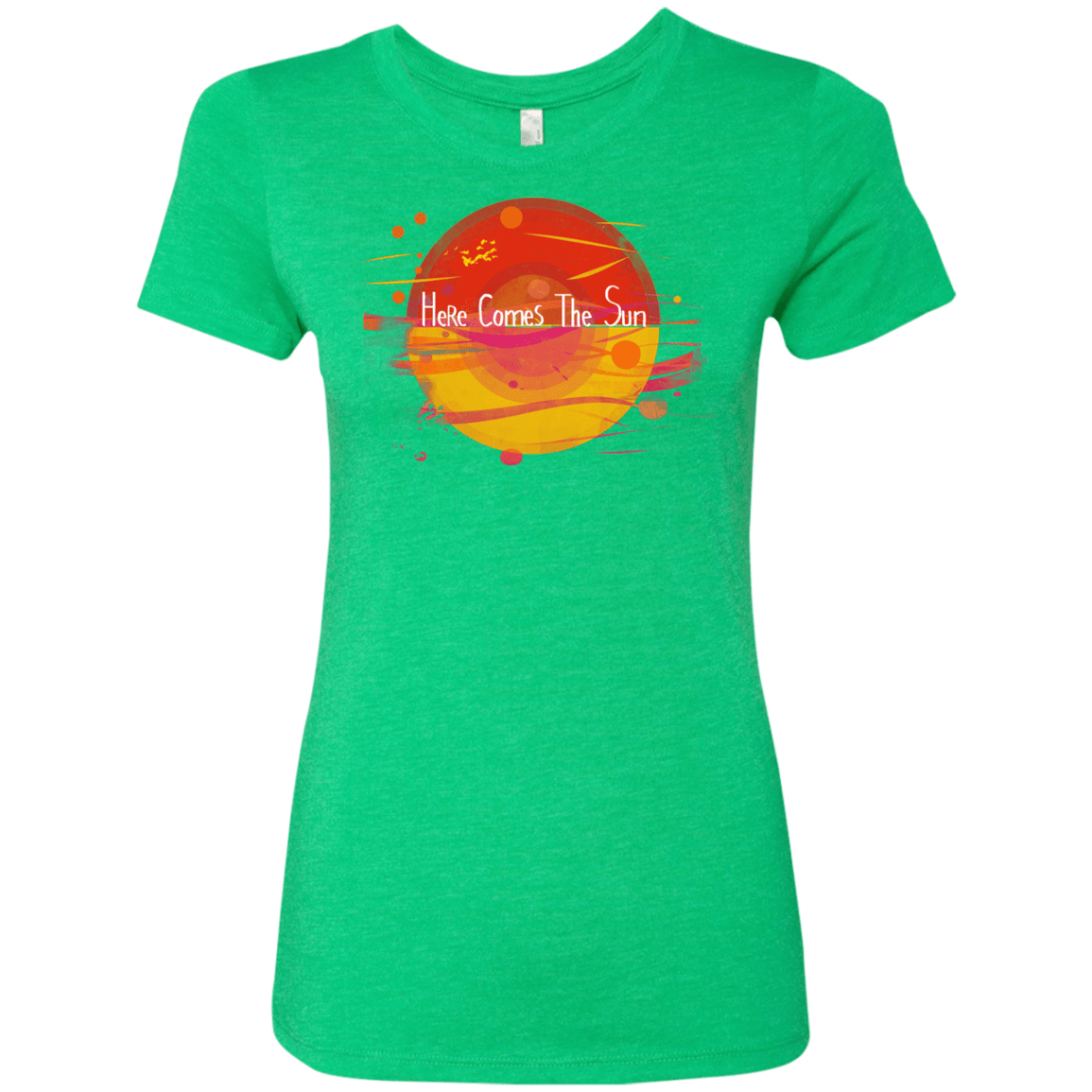 T-Shirts Envy / S Here Comes The Sun (1) Women's Triblend T-Shirt