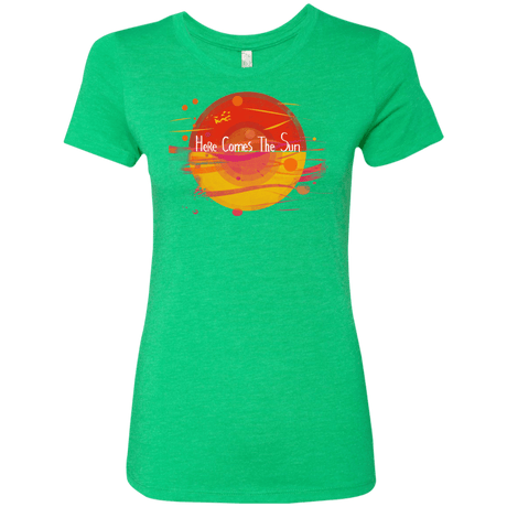 T-Shirts Envy / S Here Comes The Sun (1) Women's Triblend T-Shirt