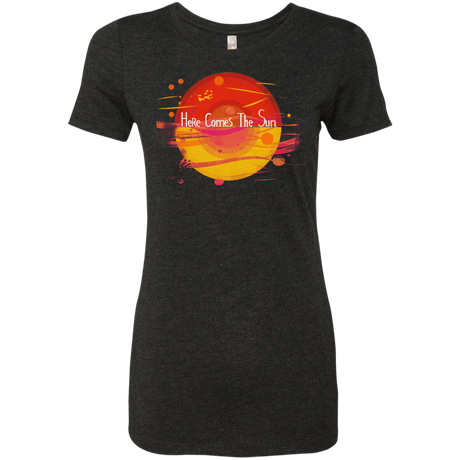 T-Shirts Vintage Black / S Here Comes The Sun (1) Women's Triblend T-Shirt