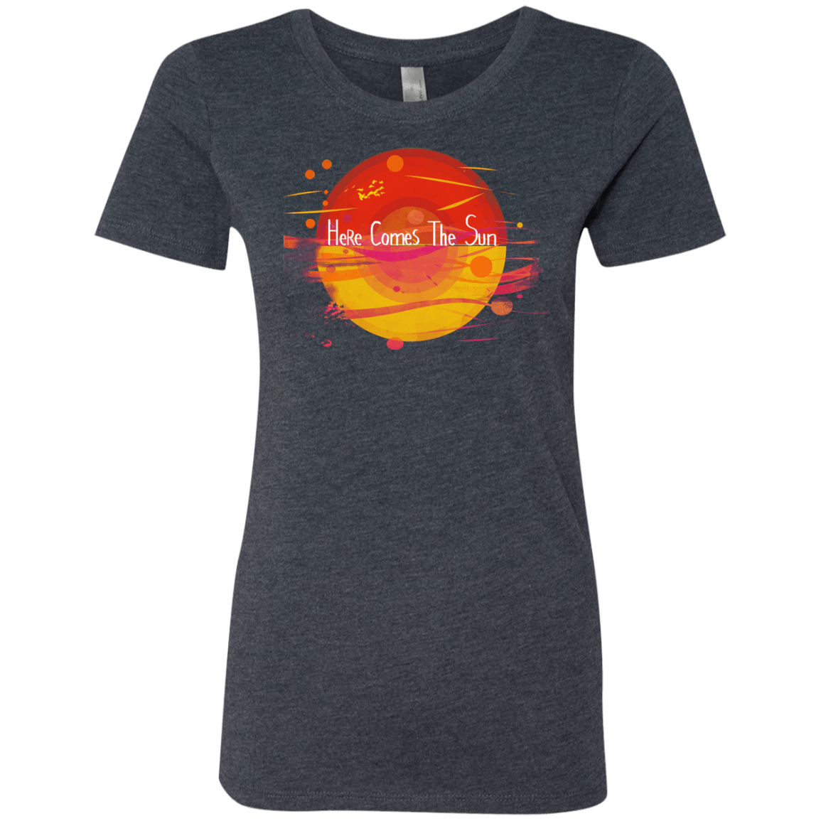 T-Shirts Vintage Navy / S Here Comes The Sun (1) Women's Triblend T-Shirt
