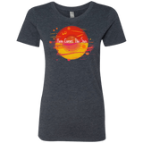 T-Shirts Vintage Navy / S Here Comes The Sun (1) Women's Triblend T-Shirt