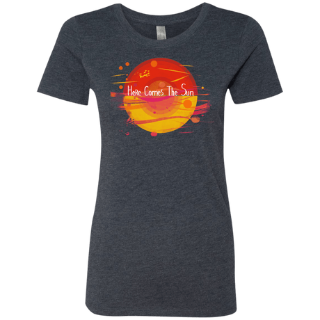 T-Shirts Vintage Navy / S Here Comes The Sun (1) Women's Triblend T-Shirt