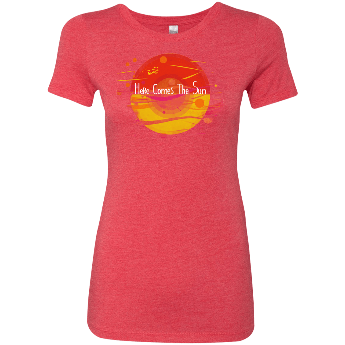 T-Shirts Vintage Red / S Here Comes The Sun (1) Women's Triblend T-Shirt