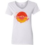 T-Shirts White / S Here Comes The Sun (1) Women's V-Neck T-Shirt