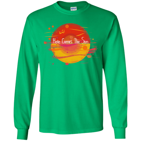 T-Shirts Irish Green / YS Here Comes The Sun (1) Youth Long Sleeve T-Shirt