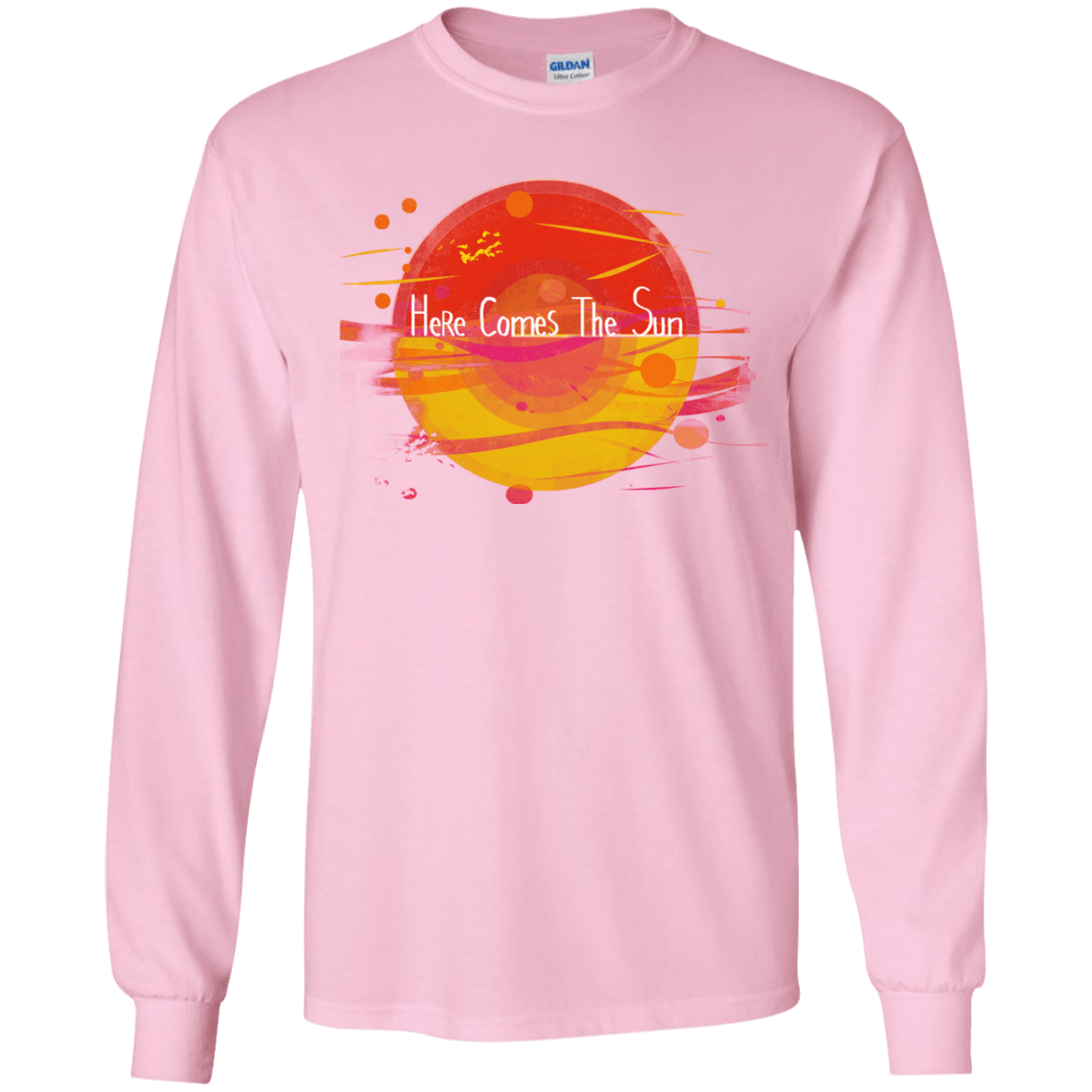 T-Shirts Light Pink / YS Here Comes The Sun (1) Youth Long Sleeve T-Shirt
