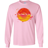T-Shirts Light Pink / YS Here Comes The Sun (1) Youth Long Sleeve T-Shirt