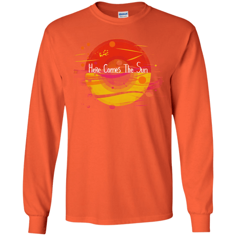 T-Shirts Orange / YS Here Comes The Sun (1) Youth Long Sleeve T-Shirt