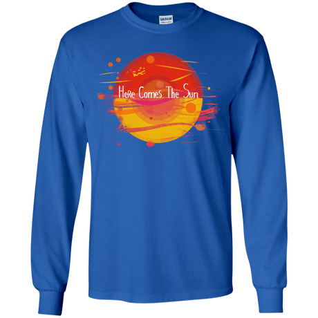 T-Shirts Royal / YS Here Comes The Sun (1) Youth Long Sleeve T-Shirt