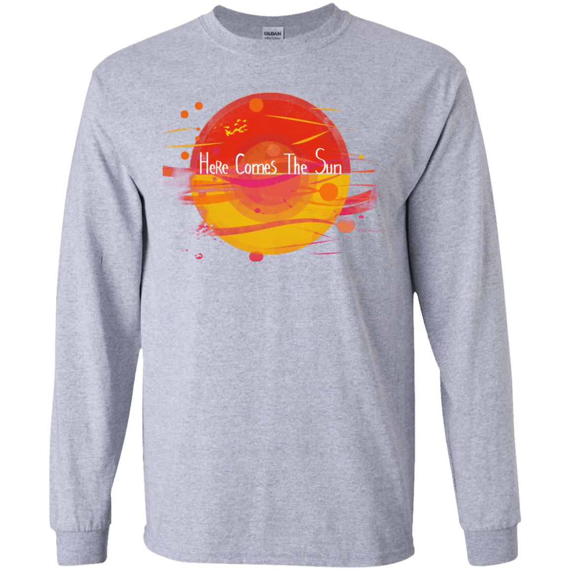 T-Shirts Sport Grey / YS Here Comes The Sun (1) Youth Long Sleeve T-Shirt
