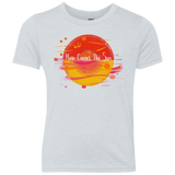T-Shirts Heather White / YXS Here Comes The Sun (1) Youth Triblend T-Shirt