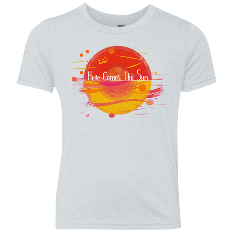 T-Shirts Heather White / YXS Here Comes The Sun (1) Youth Triblend T-Shirt