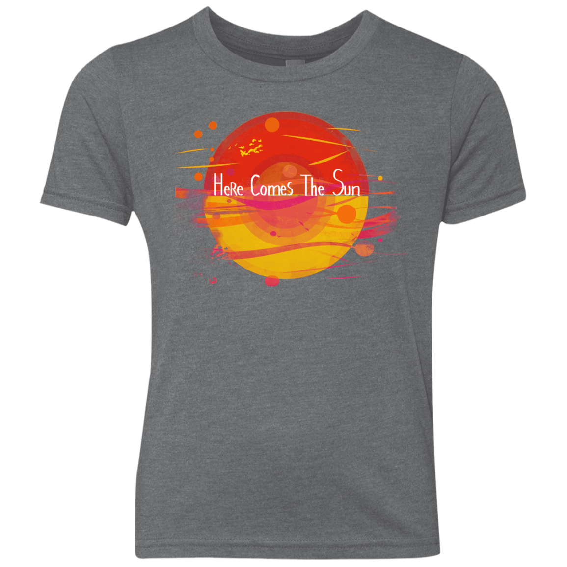 T-Shirts Premium Heather / YXS Here Comes The Sun (1) Youth Triblend T-Shirt