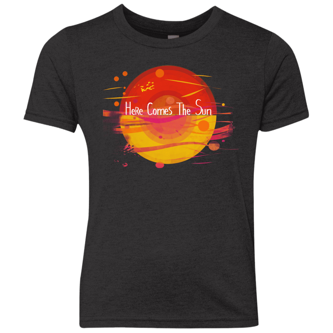 T-Shirts Vintage Black / YXS Here Comes The Sun (1) Youth Triblend T-Shirt