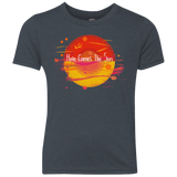T-Shirts Vintage Navy / YXS Here Comes The Sun (1) Youth Triblend T-Shirt