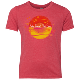 T-Shirts Vintage Red / YXS Here Comes The Sun (1) Youth Triblend T-Shirt