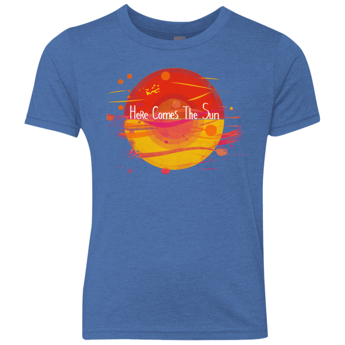 T-Shirts Vintage Royal / YXS Here Comes The Sun (1) Youth Triblend T-Shirt