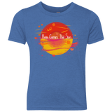 T-Shirts Vintage Royal / YXS Here Comes The Sun (1) Youth Triblend T-Shirt