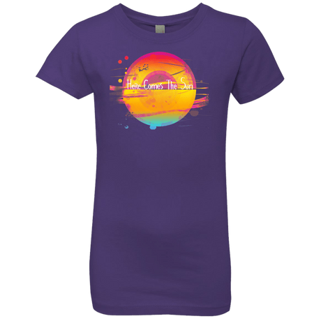 T-Shirts Purple Rush / YXS Here Comes The Sun (2) Girls Premium T-Shirt