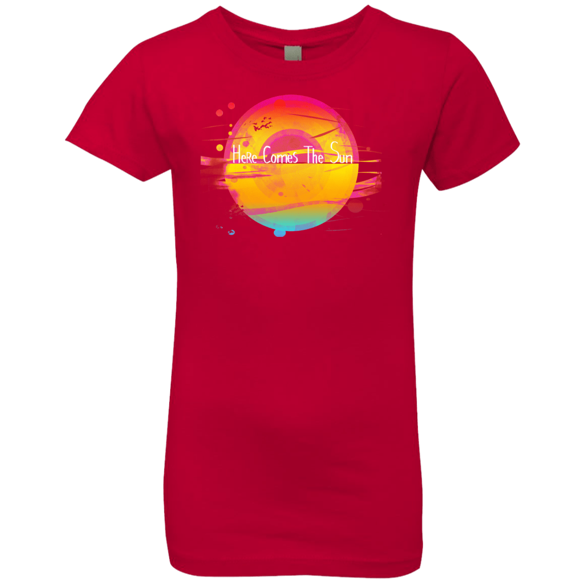 T-Shirts Red / YXS Here Comes The Sun (2) Girls Premium T-Shirt
