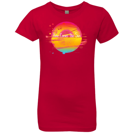 T-Shirts Red / YXS Here Comes The Sun (2) Girls Premium T-Shirt
