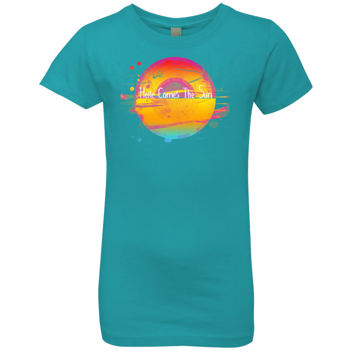 T-Shirts Tahiti Blue / YXS Here Comes The Sun (2) Girls Premium T-Shirt