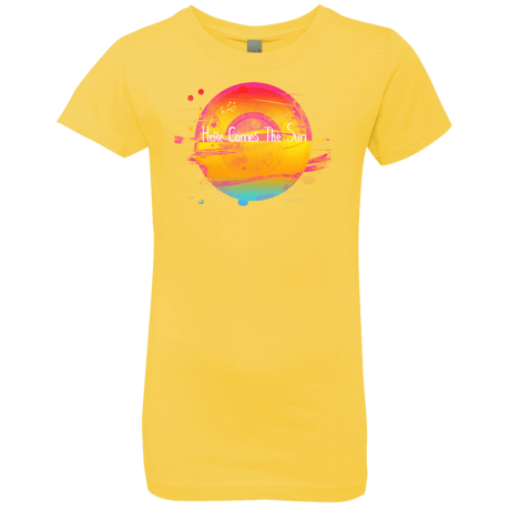 T-Shirts Vibrant Yellow / YXS Here Comes The Sun (2) Girls Premium T-Shirt