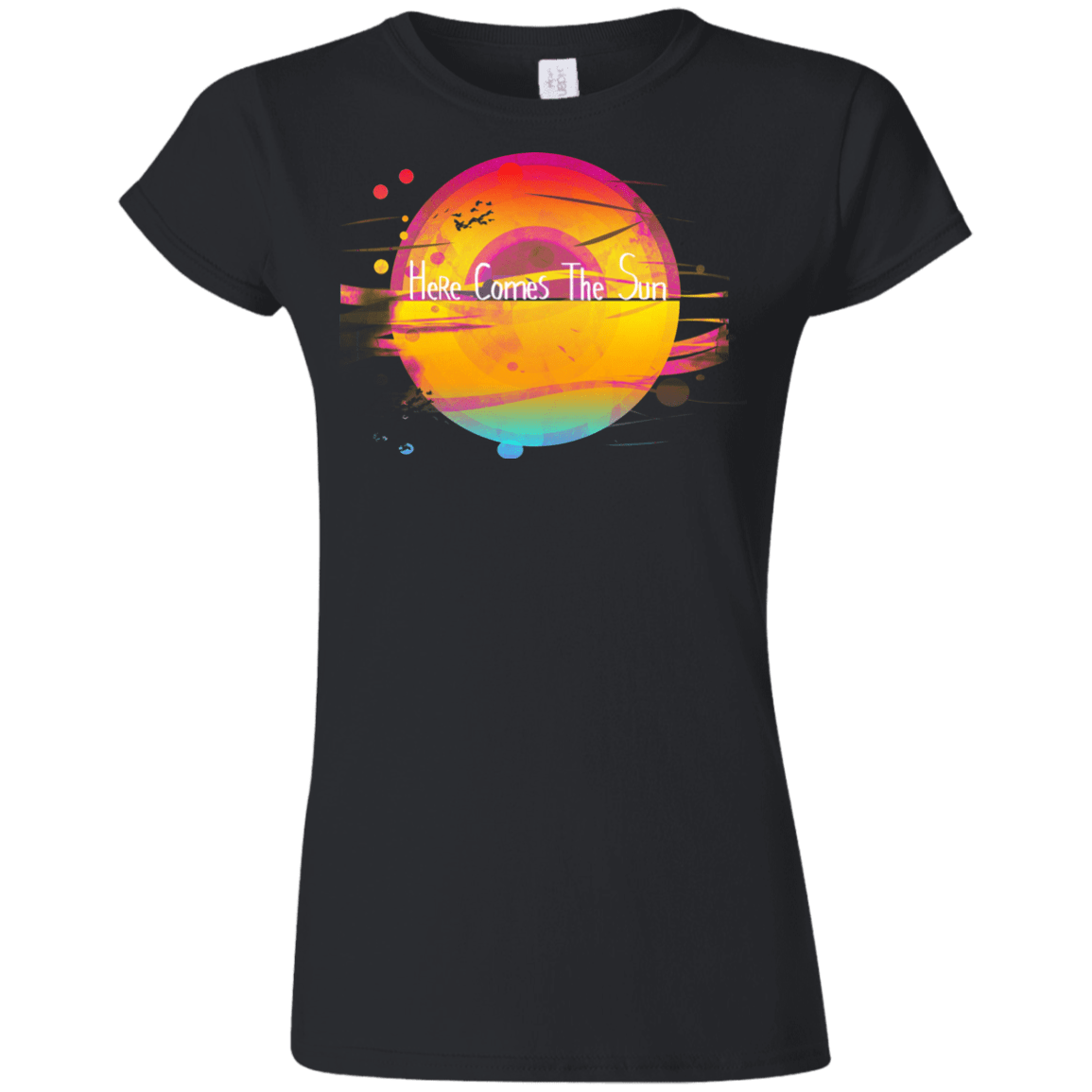 T-Shirts Black / S Here Comes The Sun (2) Junior Slimmer-Fit T-Shirt