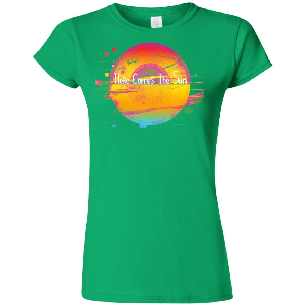 T-Shirts Irish Green / S Here Comes The Sun (2) Junior Slimmer-Fit T-Shirt