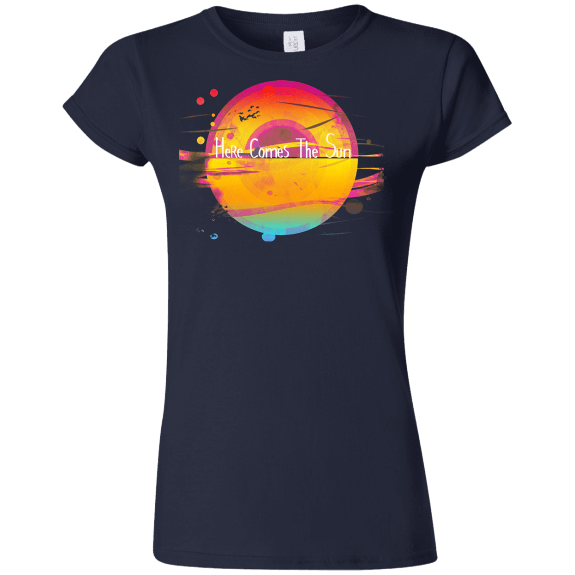 T-Shirts Navy / S Here Comes The Sun (2) Junior Slimmer-Fit T-Shirt