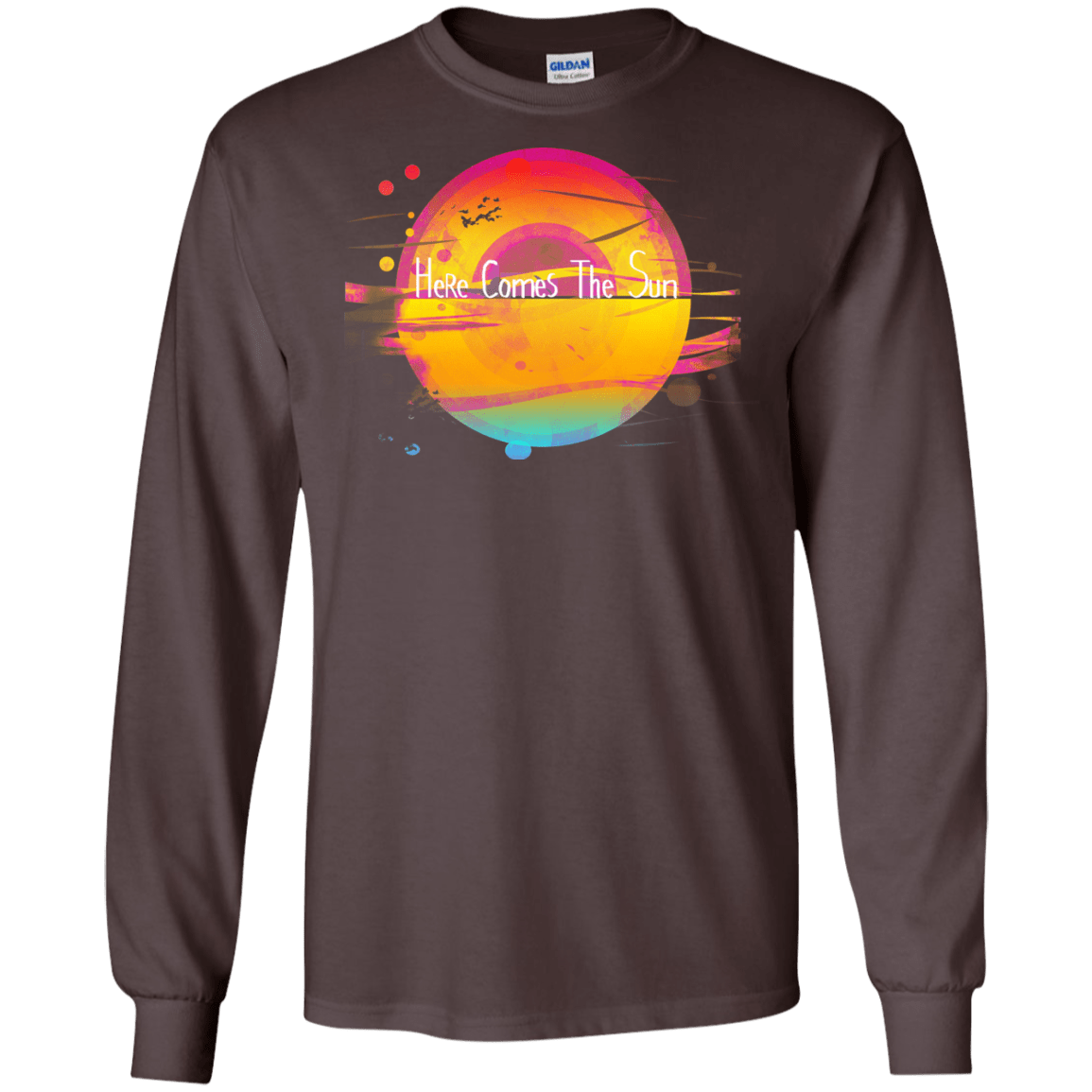 T-Shirts Dark Chocolate / S Here Comes The Sun (2) Men's Long Sleeve T-Shirt