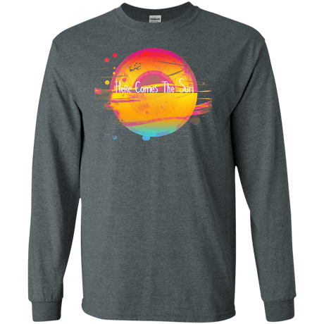 T-Shirts Dark Heather / S Here Comes The Sun (2) Men's Long Sleeve T-Shirt