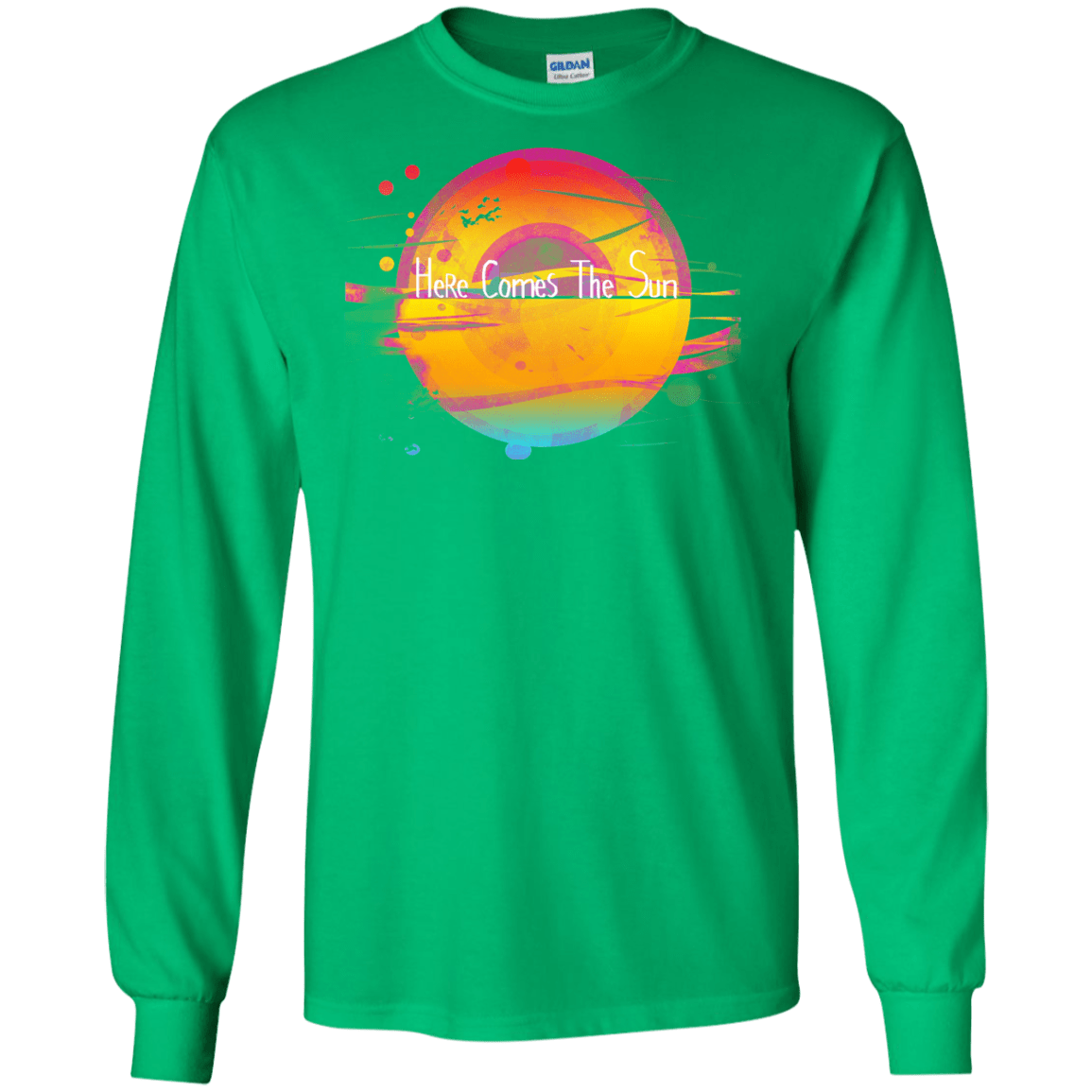 T-Shirts Irish Green / S Here Comes The Sun (2) Men's Long Sleeve T-Shirt