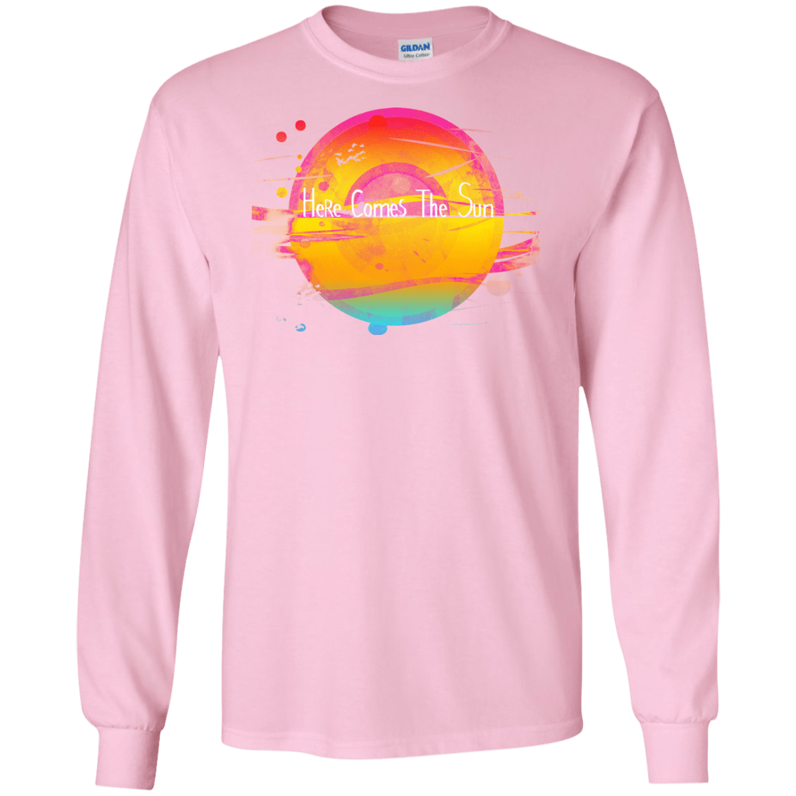 T-Shirts Light Pink / S Here Comes The Sun (2) Men's Long Sleeve T-Shirt