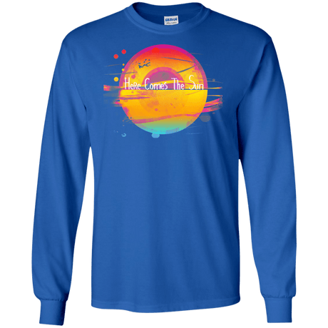 T-Shirts Royal / S Here Comes The Sun (2) Men's Long Sleeve T-Shirt