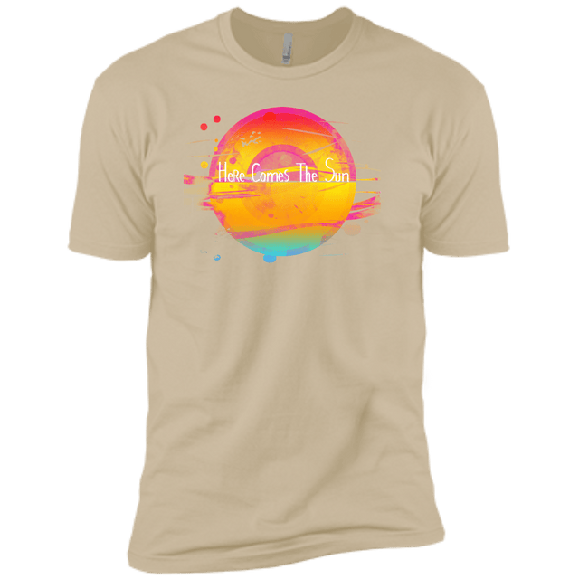 T-Shirts Sand / X-Small Here Comes The Sun (2) Men's Premium T-Shirt