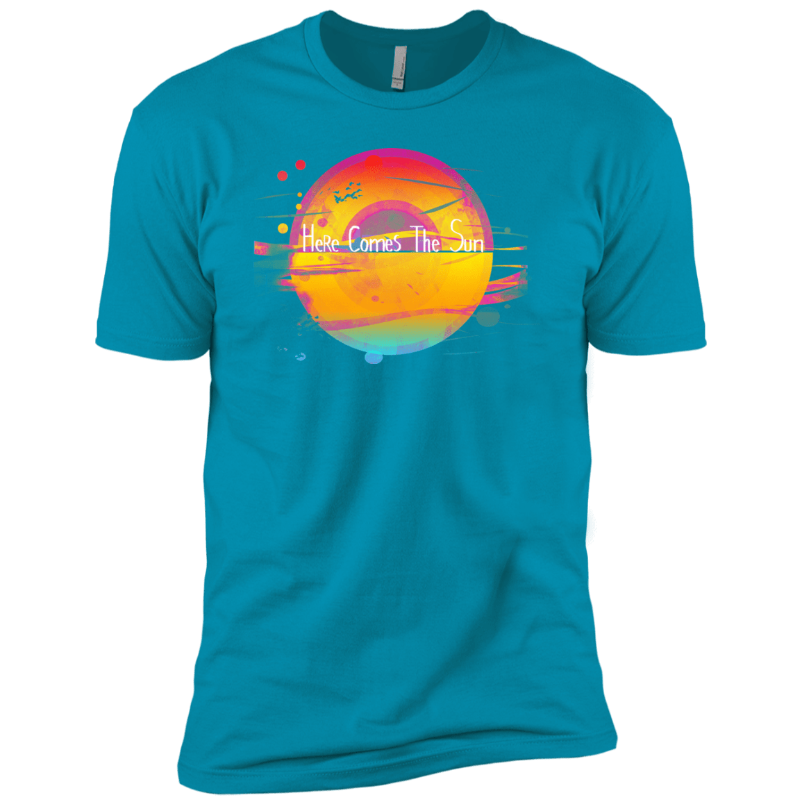T-Shirts Turquoise / X-Small Here Comes The Sun (2) Men's Premium T-Shirt
