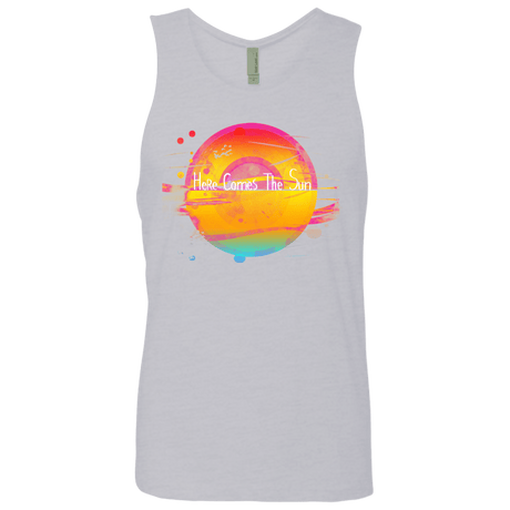 T-Shirts Heather Grey / S Here Comes The Sun (2) Men's Premium Tank Top