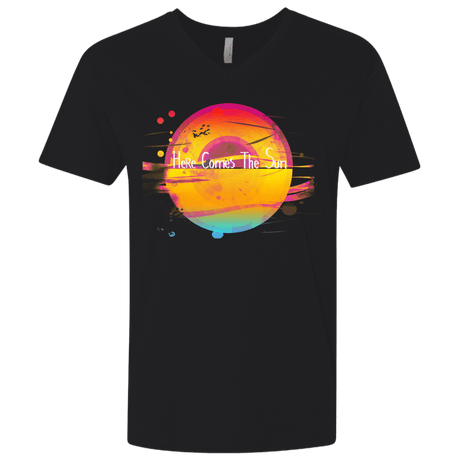 T-Shirts Black / X-Small Here Comes The Sun (2) Men's Premium V-Neck