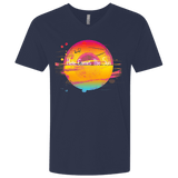 T-Shirts Midnight Navy / X-Small Here Comes The Sun (2) Men's Premium V-Neck