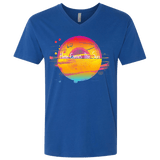 T-Shirts Royal / X-Small Here Comes The Sun (2) Men's Premium V-Neck